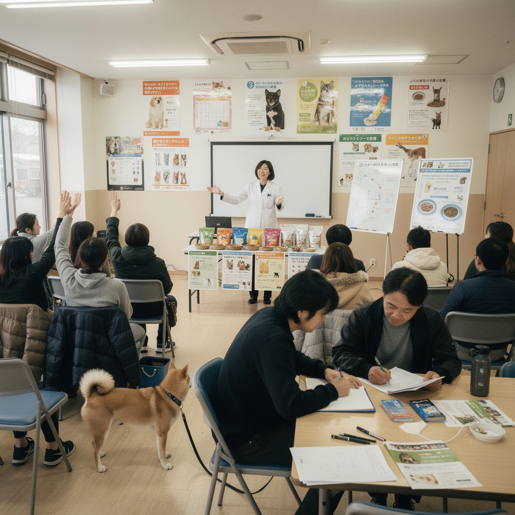 ペットケアに必要な道具が整然と並んでいる作業台